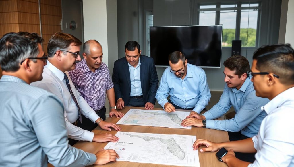 Public-private partnership meeting for renewable energy logistics planning in Florida